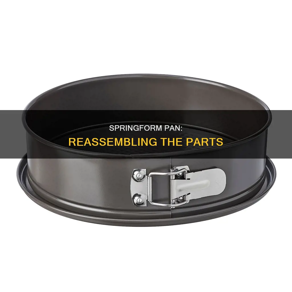 how to put a springform pan back together