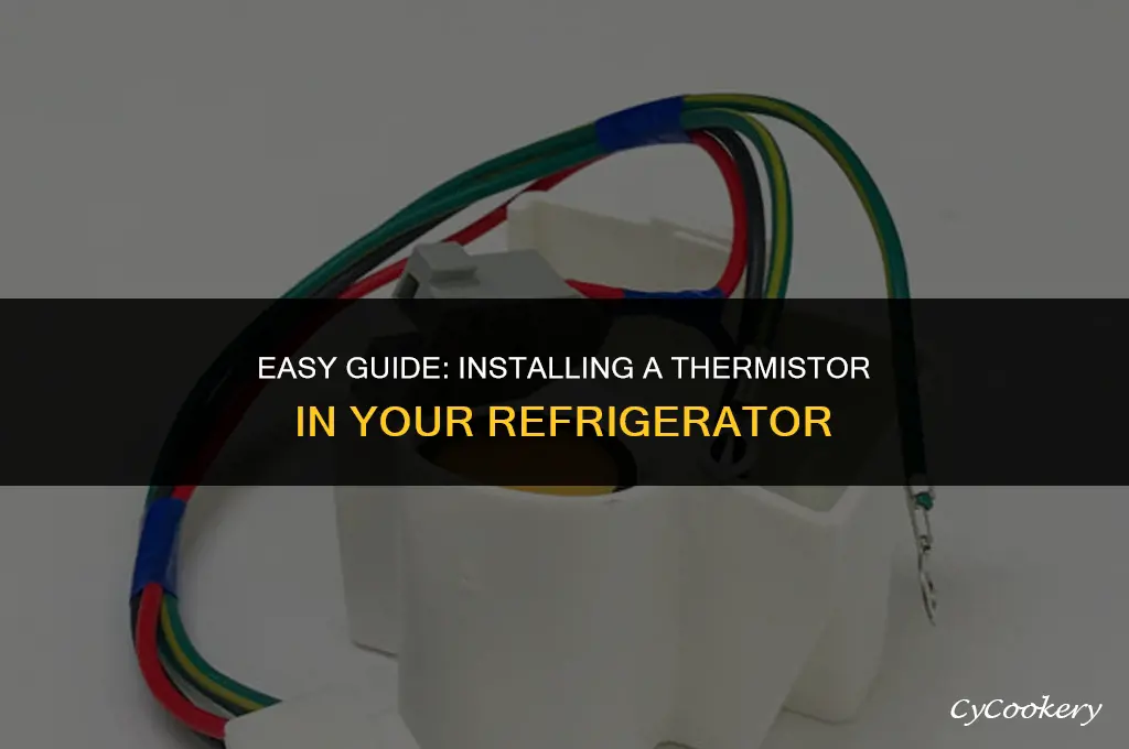 how to put a thermiistor in a refrigerator