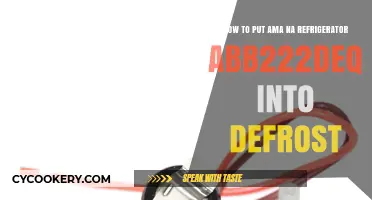 Defrosting Your Amana ABB222DEQ Refrigerator: A Step-by-Step Guide