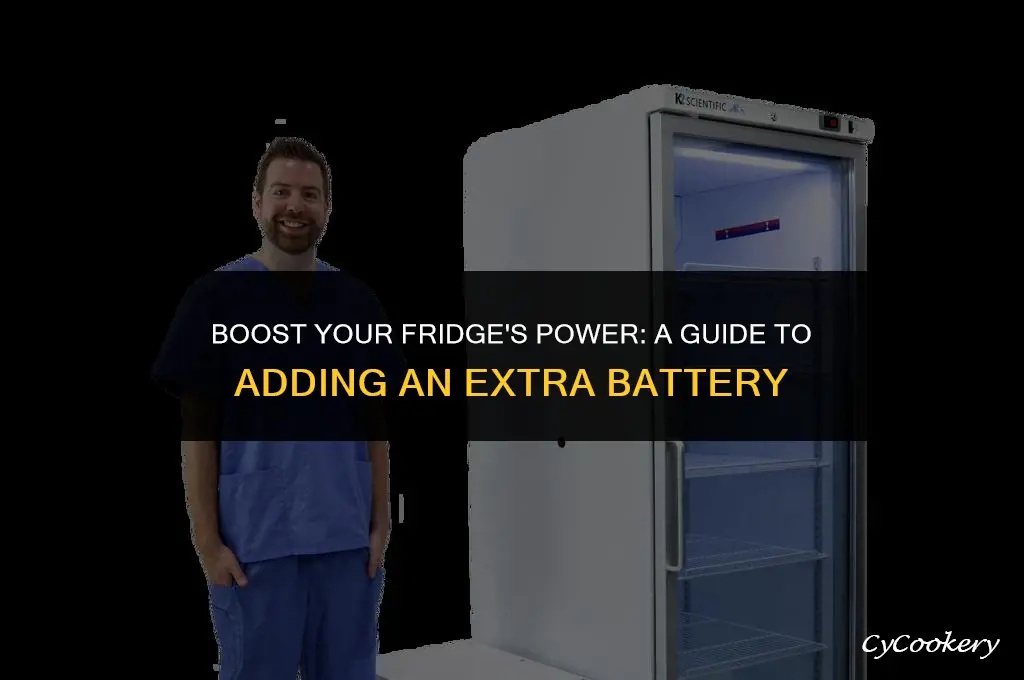 how to put an extra battery for refrigerator