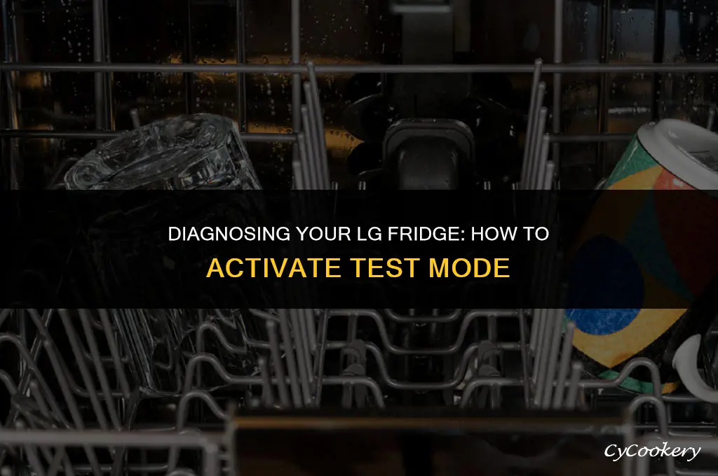 how to put an lg refrigerator in test mode