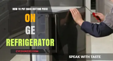 Reassembling Your GE Fridge: A Step-by-Step Guide to Reattaching the Bottom Panel