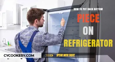 Reassembling Your Fridge: A Step-by-Step Guide to Reattaching the Bottom Panel