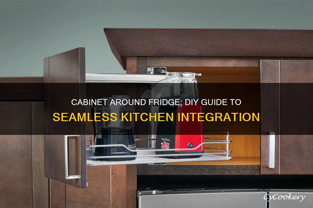 how to put cabinet around the refrigerator