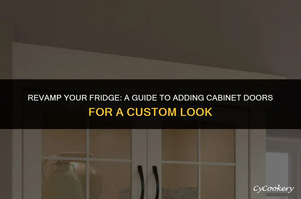 how to put cabinet doors on a refrigerator