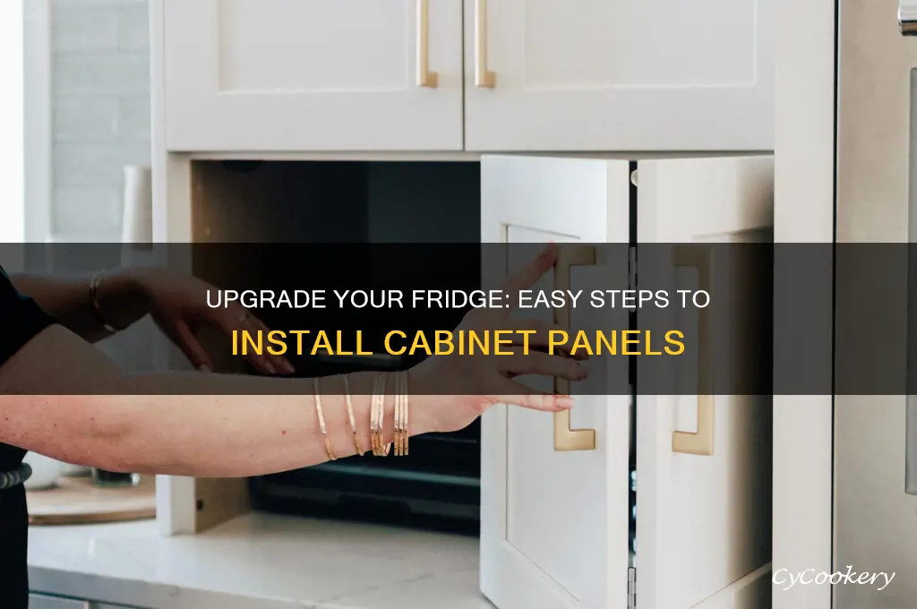 how to put cabinet panels on refrigerator