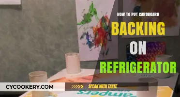 Easy DIY Guide: Attaching Cardboard Backing to Your Refrigerator