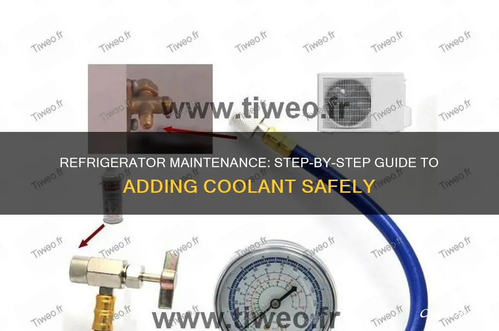 how to put coolant in a refrigerator