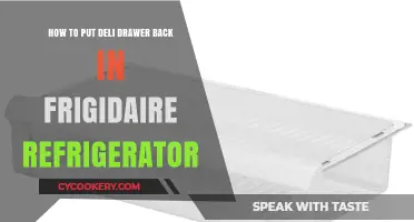 Easy Steps to Reinstall Your Frigidaire Deli Drawer