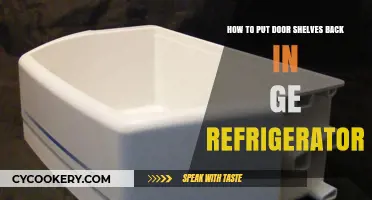 Reorganize Your GE Fridge: A Guide to Reinstalling Door Shelves