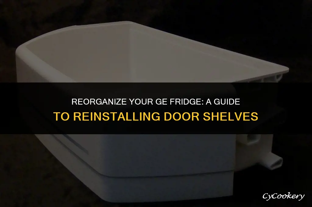 how to put door shelves back in ge refrigerator