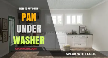 The Right Way to Place a Drain Pan Under Washer