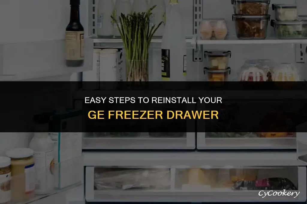 how to put freezer drawer back in ge refrigerator