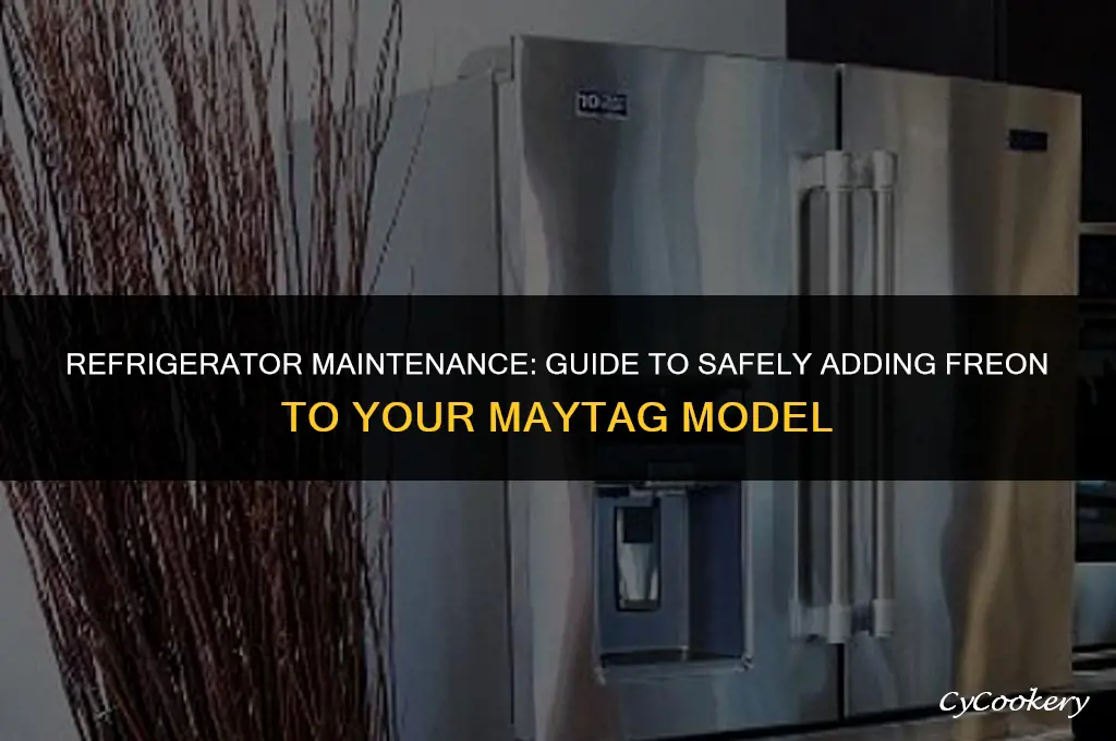 how to put freon in a maytag refrigerator