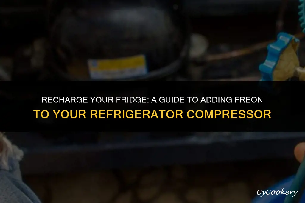 how to put freon in a refrigerator compressor