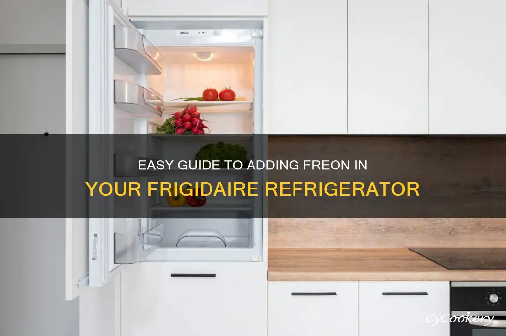 how to put freon in frigidaire refrigerator