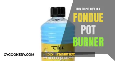 Fondue Pot Fuel: Filling Your Burner Safely