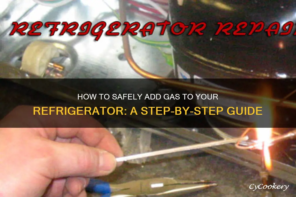 how to put gas in a refrigerator