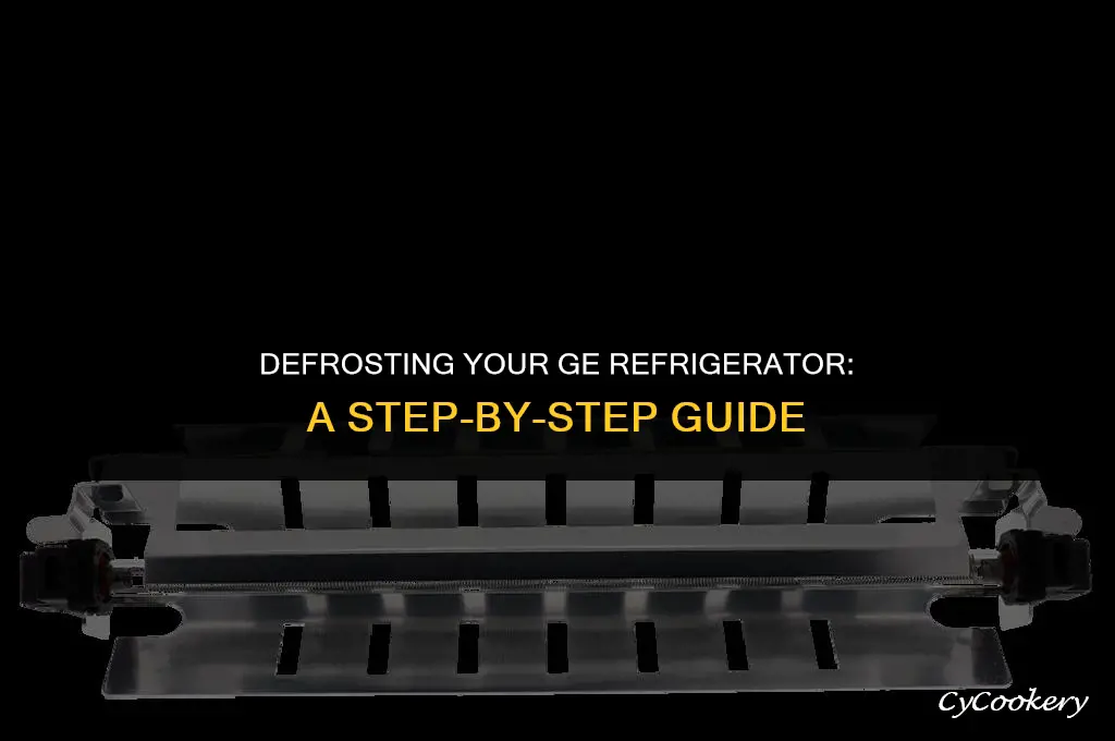 how to put ge refrigerator in defrost mode