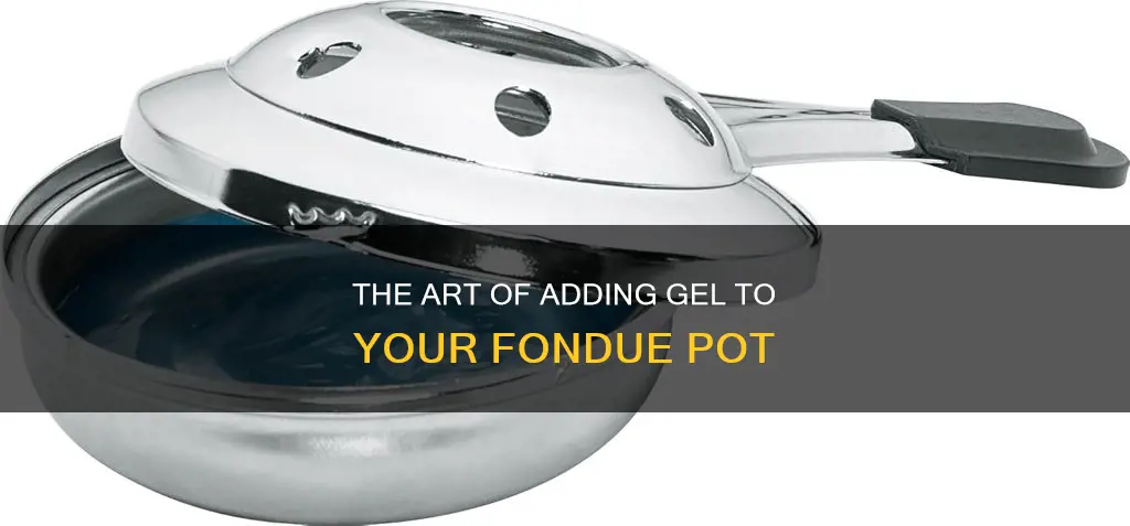 how to put gel into fondue pot