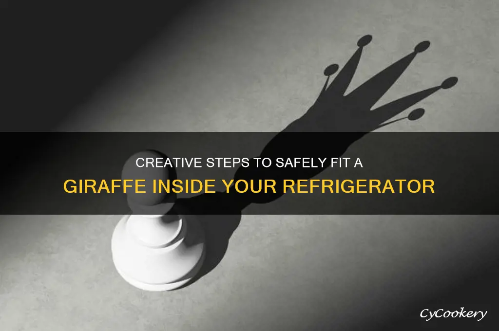 how to put giraffe inside the refrigerator