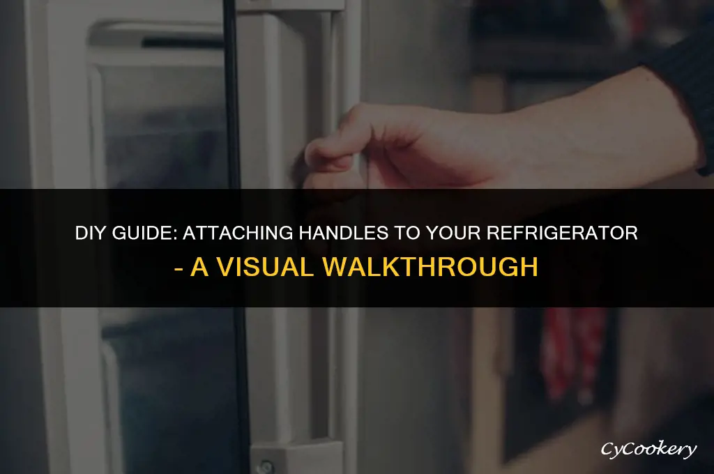 how to put handles on a refrigerator picture tutorial