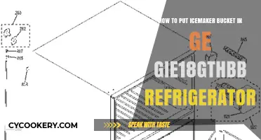 Effortless Ice: Installing the Icemaker Bucket in Your GE GIE18GTHBB Fridge