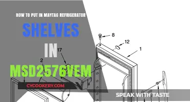 Effortless Installation: Maytag MSD2576VEM Refrigerator Shelves Guide
