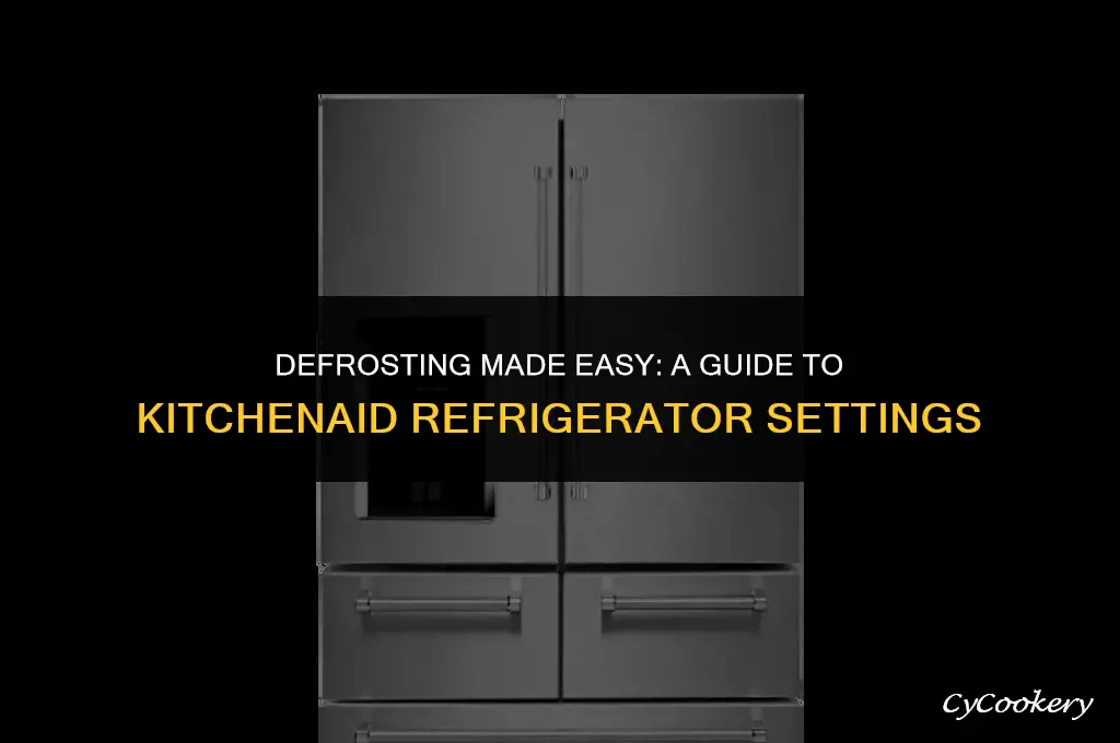 how to put kitchenaid refrigerator in defrost mode