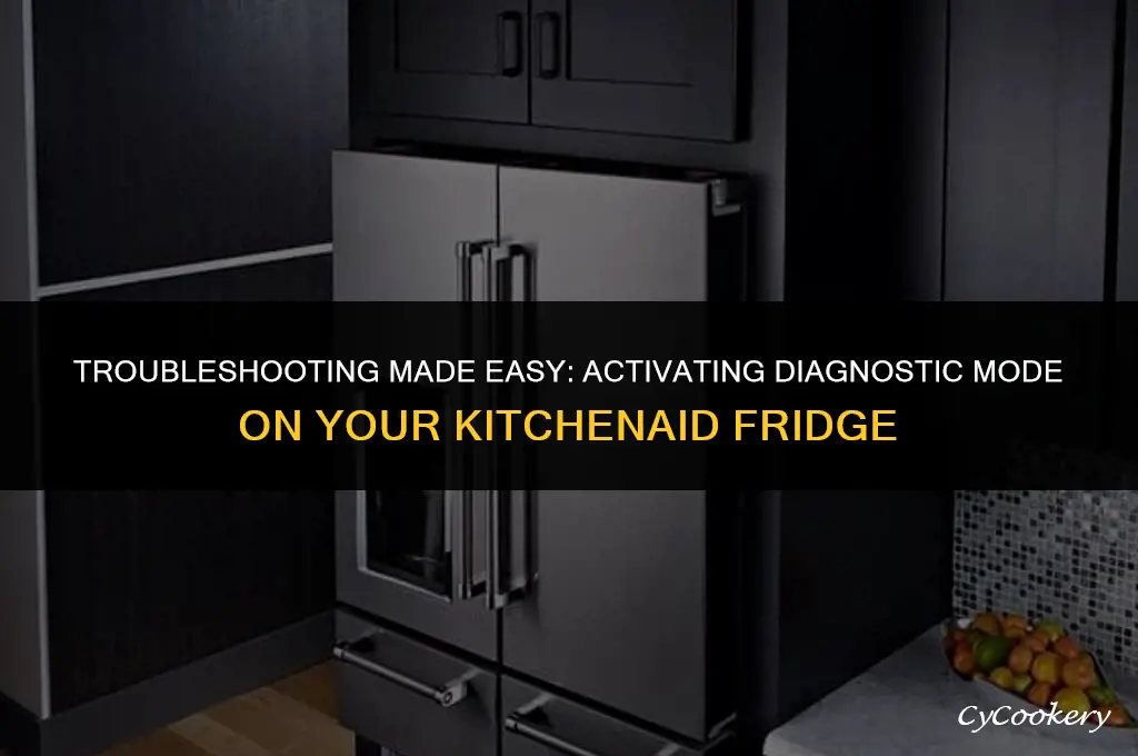 how to put kitchenaid refrigerator in diagnostic mode