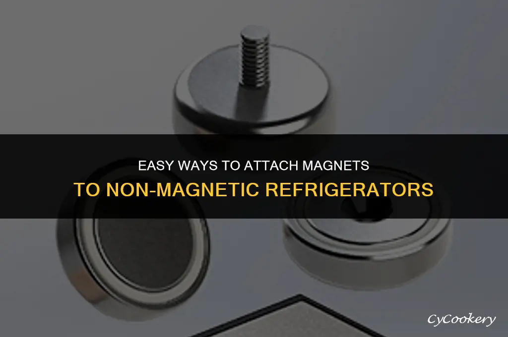 how to put magnets on non magnetic refrigerators
