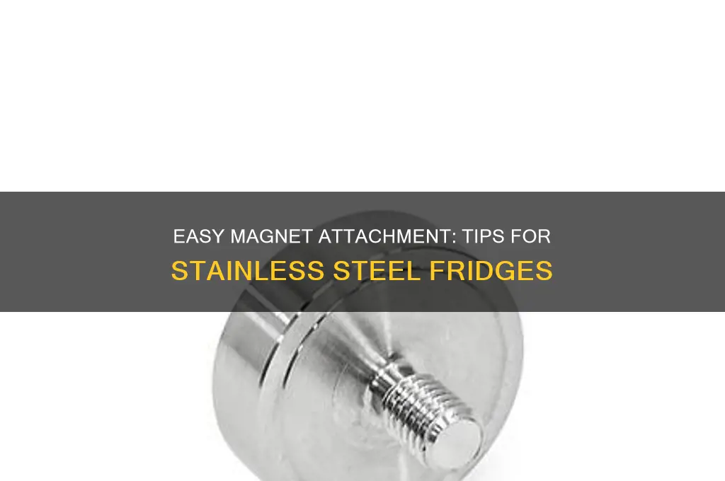 how to put magnets on stainless steel refrigerator