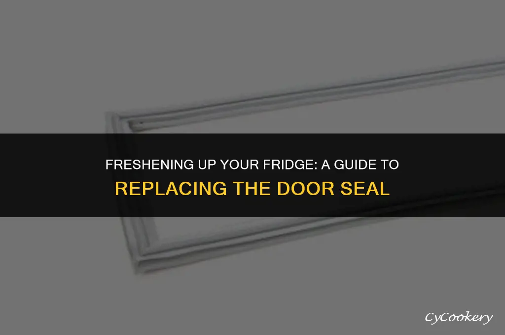 how to put new seal around refrigerator door