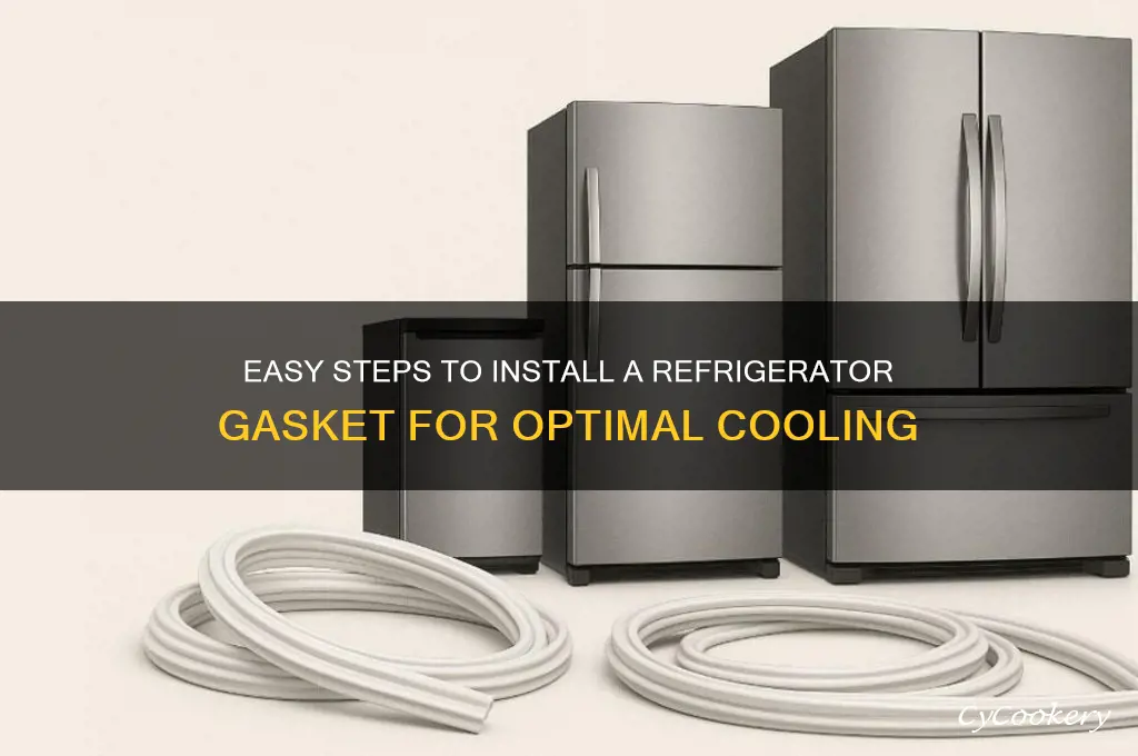 how to put on a refrigerator gasket