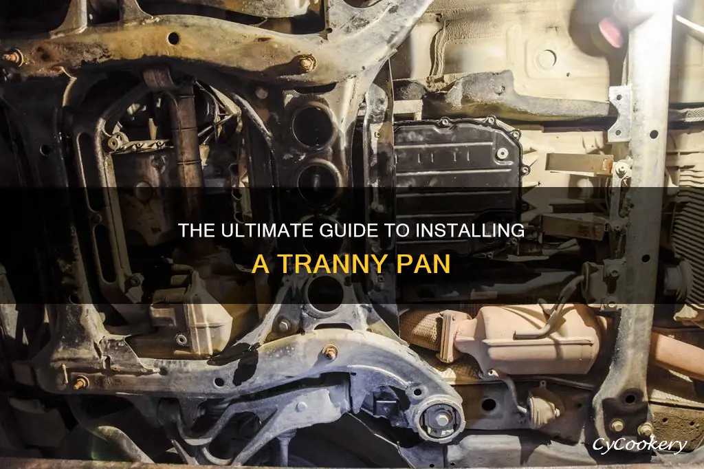 how to put on tranny pan
