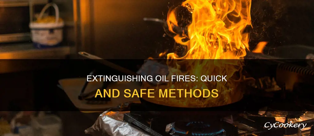 how to put out a pan of oil on fire