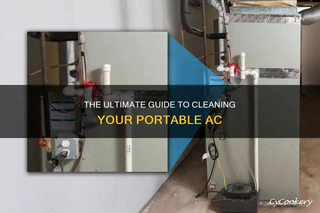 how to put pan cleaner in portable ac
