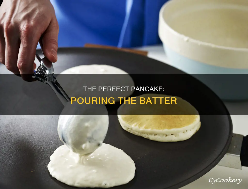how to put pancake mix in pan