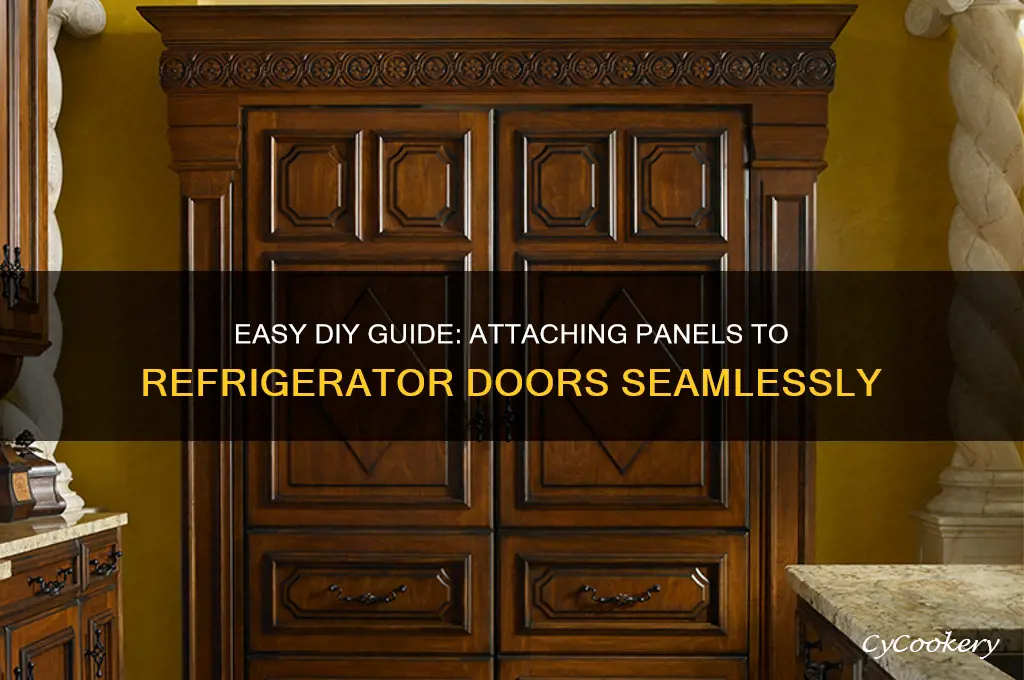 how to put panels on refrigerator doors