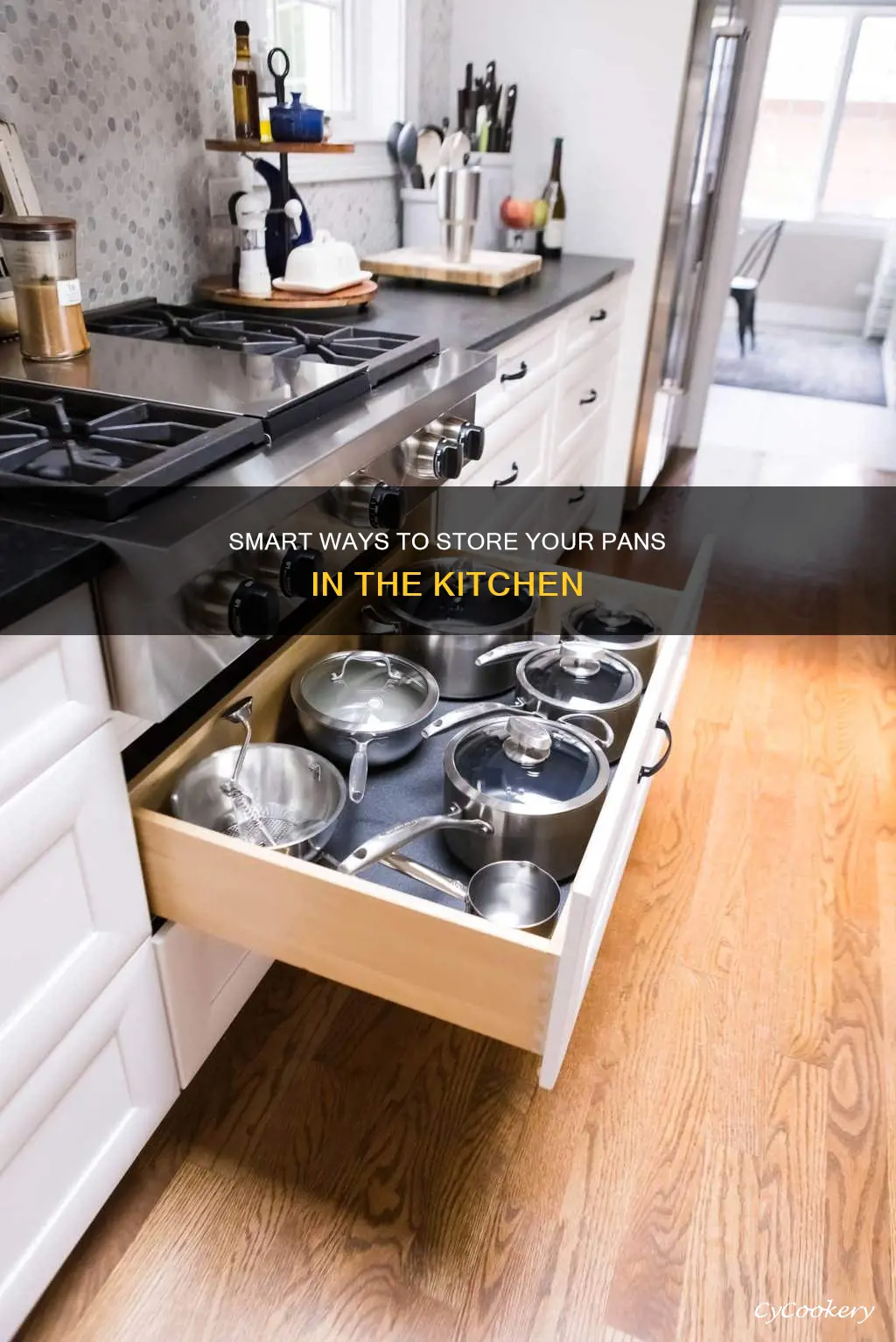 how to put pans in your kitchen