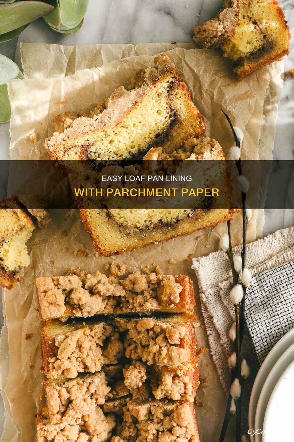 how to put parchment in a loaf pan