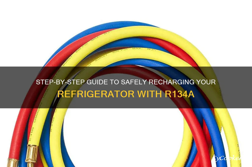 how to put r134a in a refrigerator