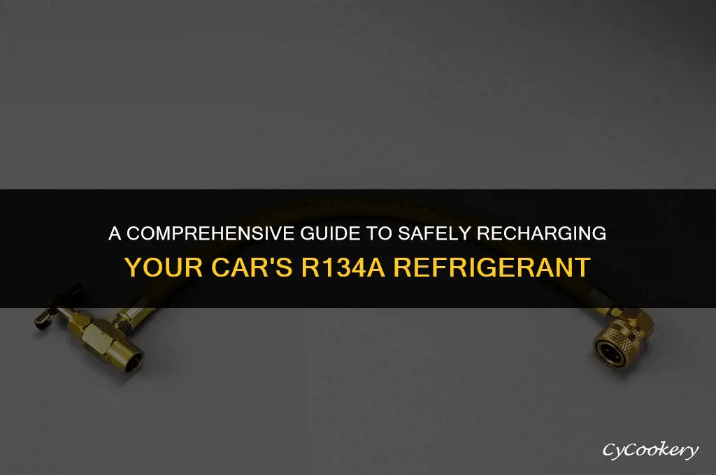 how to put r134a refrigerant into a vehicle