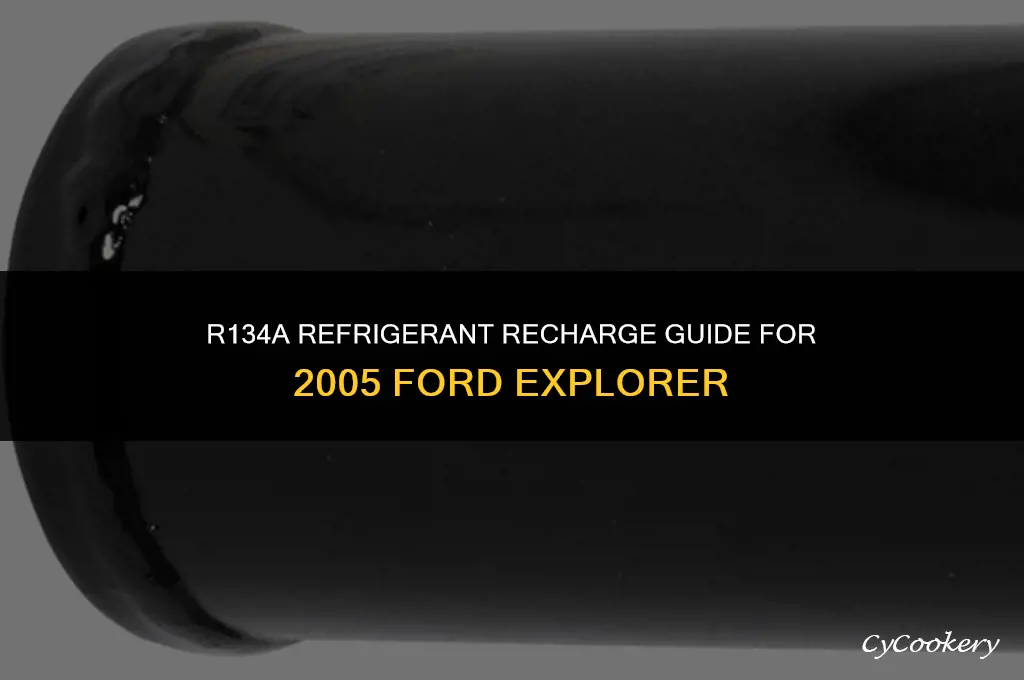 how to put r134a refrigerant on 2005 ford explorer
