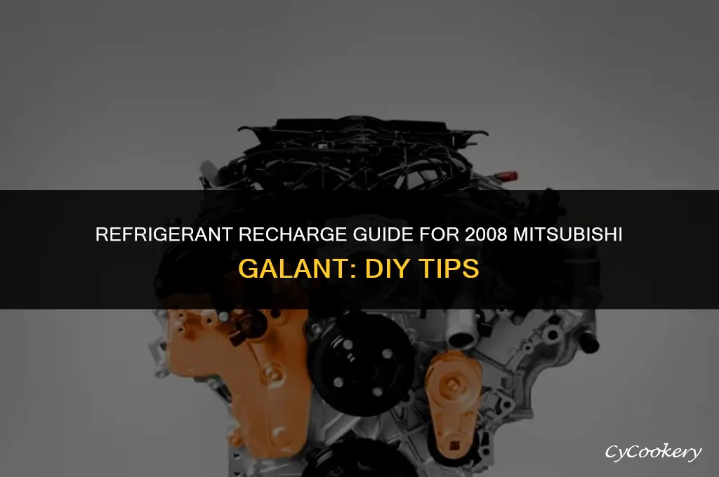 how to put refrigerant in a 2008 mitsubishi galant