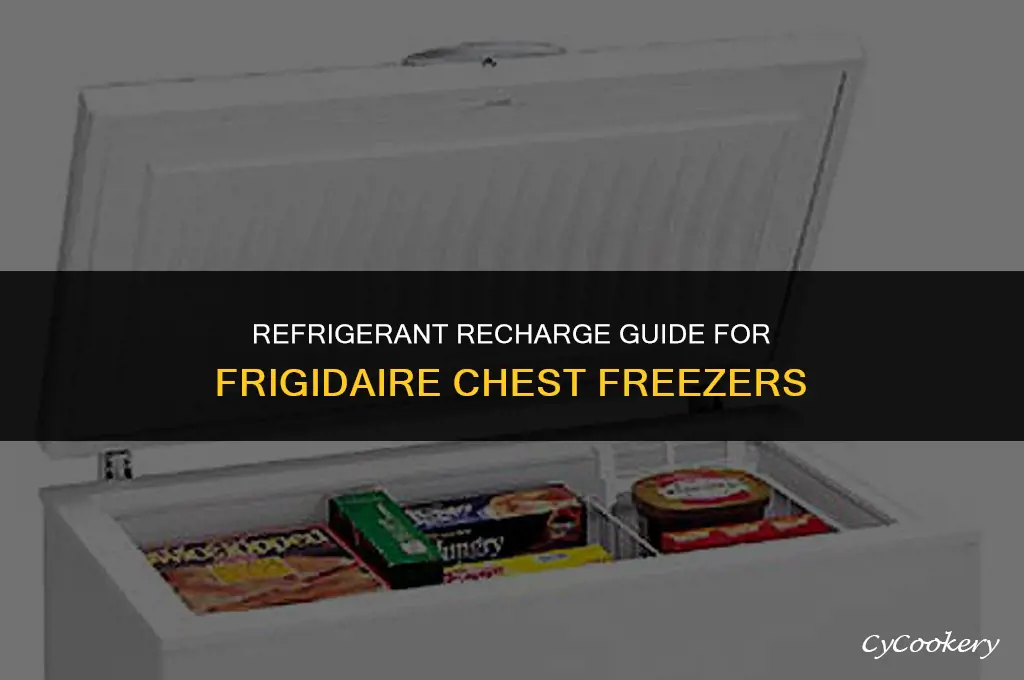 how to put refrigerant in a frigidaire chest freezeer