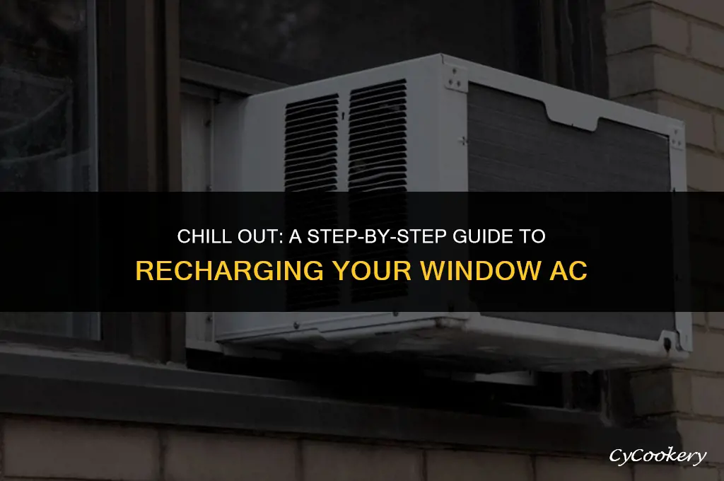 how to put refrigerant in a window ac unit