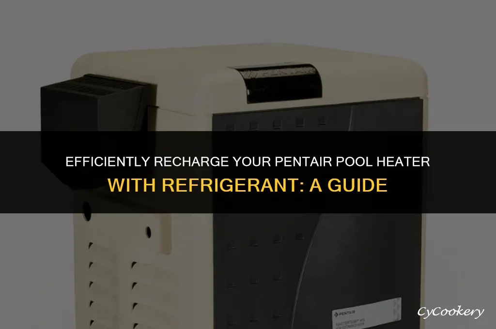 how to put refrigerant in pentair pool heater
