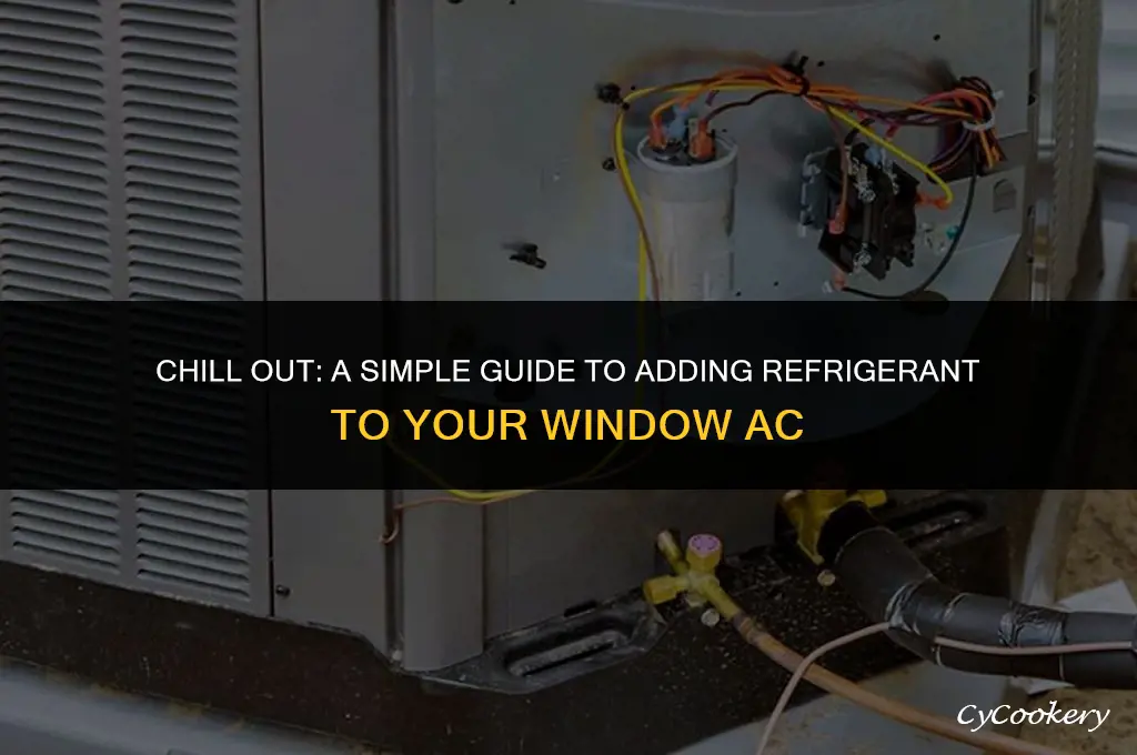 how to put refrigerants in window air conditioner