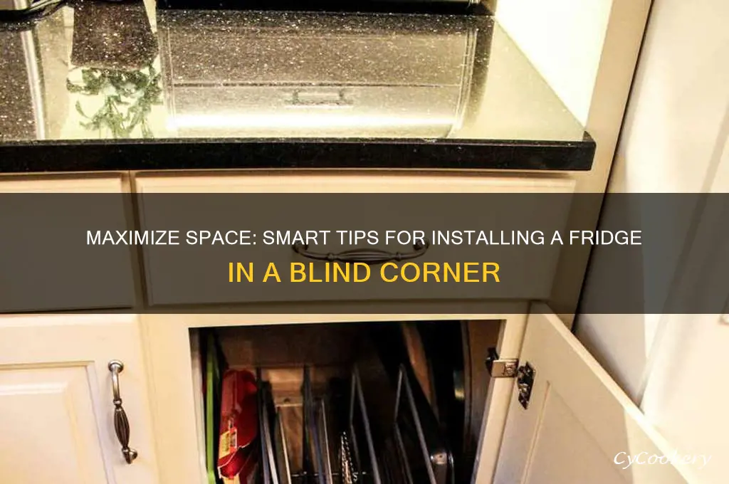how to put refrigerator in blind corner